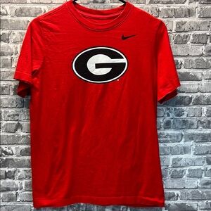 Boys Georgia Bulldogs Nike Red‎ Short Sleeve Tees for Casual Wear